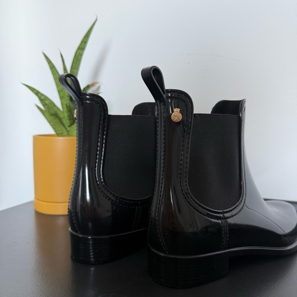 Lemon Jelly black Comfy Chelsea ankle rain boots - 38 (US 8) NWOT - Picture 7 of 8